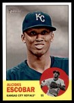 2012 Topps Heritage #124  Alcides Escobar  Front Thumbnail