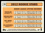 2012 Topps Heritage #286   -  Tom Milone / Addison Reed / Matt Moore / Dellin Betances Rookies Back Thumbnail