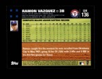 2007 Topps Update #136  Ramon Vazquez  Back Thumbnail