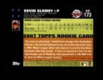 2007 Topps Update #173  Kevin Slowey  Back Thumbnail