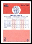 1986 Fleer #104  Larry Smith  Back Thumbnail