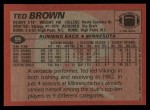 1983 Topps #99  Ted Brown  Back Thumbnail
