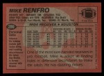 1983 Topps #280  Mike Renfro  Back Thumbnail