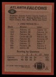 1983 Topps #13   -  William Andrews / Bobby Butler / Kenny Johnson / Fulton Kuykendall / Don Smith / Buddy Curry Falcons Leaders Back Thumbnail