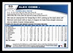 2013 Topps #53  Alex Cobb   Back Thumbnail