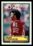 1983 Topps #166  Russ Francis  Front Thumbnail