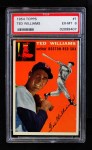 1954 Topps #1 WHT Ted Williams Front Thumbnail