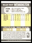 1990 Fleer #44 Bill Wennington Back Thumbnail