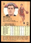 1991 Fleer #31 John Paxson Back Thumbnail
