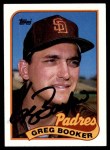 1989 Topps #319 Greg Booker Front Thumbnail