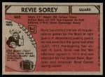 1980 Topps #462 Revie Sorey Back Thumbnail