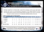 2016 Topps #483  Erasmo Ramirez  Back Thumbnail