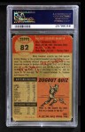 1953 Topps #82 Mickey Mantle Back Thumbnail