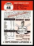 1953 Topps Archives #48 Bobby Del Greco Back Thumbnail