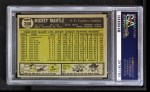 1961 Topps #300 Mickey Mantle Back Thumbnail