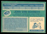 1976 O-Pee-Chee NHL #330  John Van Boxmeer  Back Thumbnail