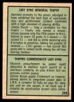 1971 O-Pee-Chee #249   -  Johnny Bucyk Byng Throphy Back Thumbnail