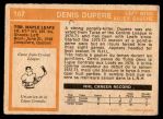 1972 O-Pee-Chee #167  Denis Dupere  Back Thumbnail