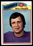 1977 Topps #125  Paul Krause  Front Thumbnail