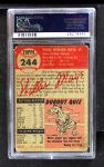 1953 Topps #244  Willie Mays  Back Thumbnail