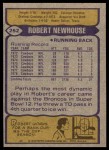 1979 Topps #252  Robert Newhouse  Back Thumbnail