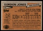1981 Topps #108  Gordon Jones  Back Thumbnail