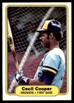 1982 Fleer #138  Cecil Cooper  Front Thumbnail