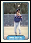 1982 Fleer #448  Jerry Royster  Front Thumbnail