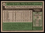1979 Topps #686  Ron Schueler  Back Thumbnail