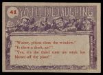 1959 You'll Die Laughing #41   Did you say there was Back Thumbnail
