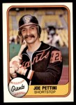 1981 Fleer #453  Joe Pettini  Front Thumbnail