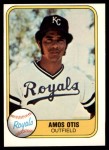 1981 Fleer #32 POR Amos Otis  Front Thumbnail