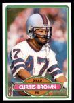 1980 Topps #443  Curtis Brown  Front Thumbnail