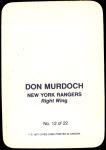 1977 Topps O-Pee-Chee Glossy #12 RND Don Murdoch  Back Thumbnail