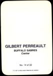 1977 Topps O-Pee-Chee Glossy #14 RND Gilbert Perreault  Back Thumbnail
