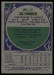 1975 Topps #312  Willie Sojourner  Back Thumbnail
