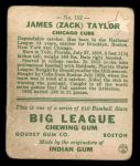 1933 Goudey #152  Zack Taylor  Back Thumbnail