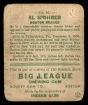 1933 Goudey #161  Al Spohrer  Back Thumbnail
