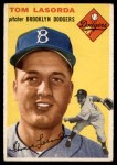 1954 Topps #132 Tommy Lasorda Front Thumbnail
