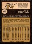 1973 O-Pee-Chee #633  Ike Brown  Back Thumbnail