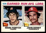 1977 O-Pee-Chee #7   -  Mark Fidrych / John Denny ERA Leaders Front Thumbnail