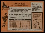 1975 Topps #266  John Gould   Back Thumbnail