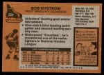 1975 Topps #259  Bob Nystrom  Back Thumbnail