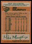 1978 Topps #229  Mike Murphy  Back Thumbnail