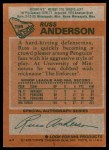 1978 Topps #156  Russ Anderson  Back Thumbnail