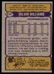 1979 Topps #370   -  Delvin Williams All-Pro Back Thumbnail