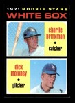 1971 Topps #13   -  Charlie Brinkman / Dick Moloney White Sox Rookies   Front Thumbnail