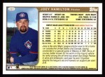 1999 Topps #381  Joey Hamilton  Back Thumbnail