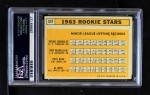 1963 Topps #537 - Pete Rose / Al Weis / Ken McMullen / Pedro Gonzalez #537 Rookie Stars Back Thumbnail