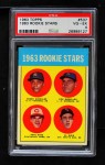 1963 Topps #537 - Pete Rose / Al Weis / Ken McMullen / Pedro Gonzalez #537 Rookie Stars Front Thumbnail